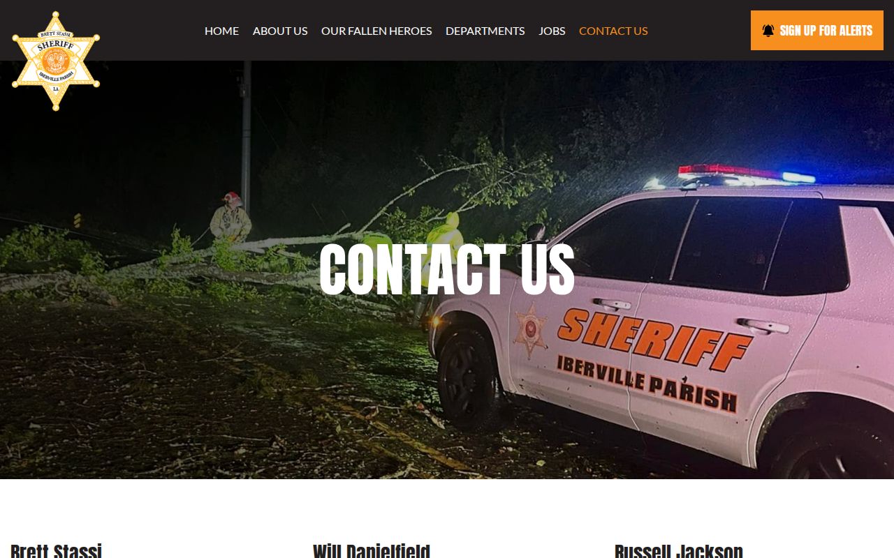 Iberville County warrant search: sheriff contact directory showing warrants and criminal records lines